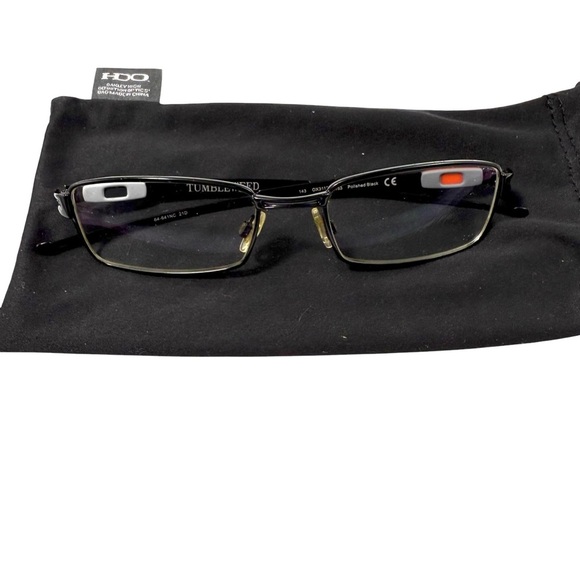 Oakley Tumbleweed OX3112-0153 polished black  c5 alloy prescription lens - Picture 1 of 5